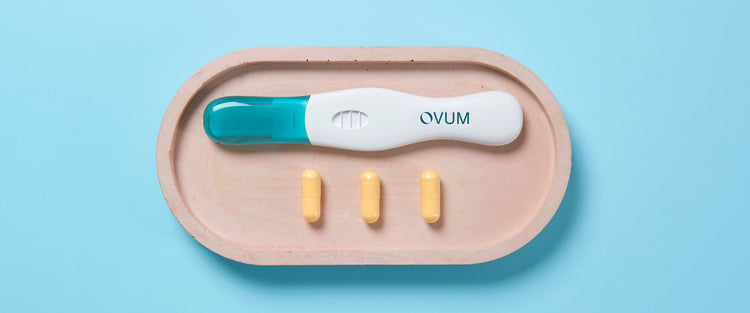 pregnancy test and fertility supplements