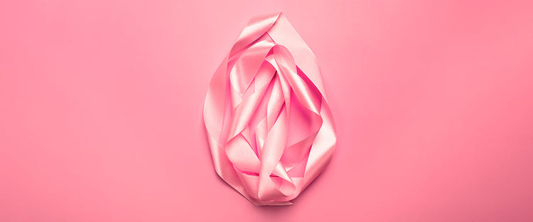 a ribbon in the shape of a vagina